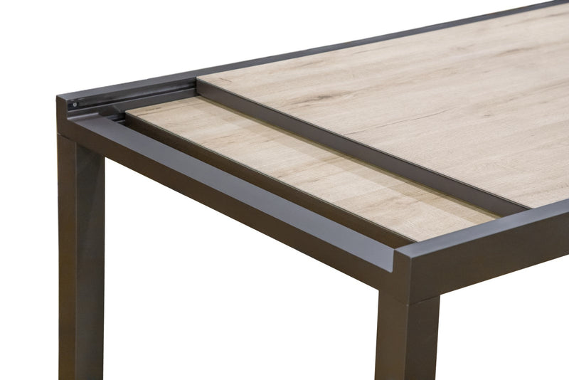 Monza Gun Metal/Gray Outdoor Dining Table