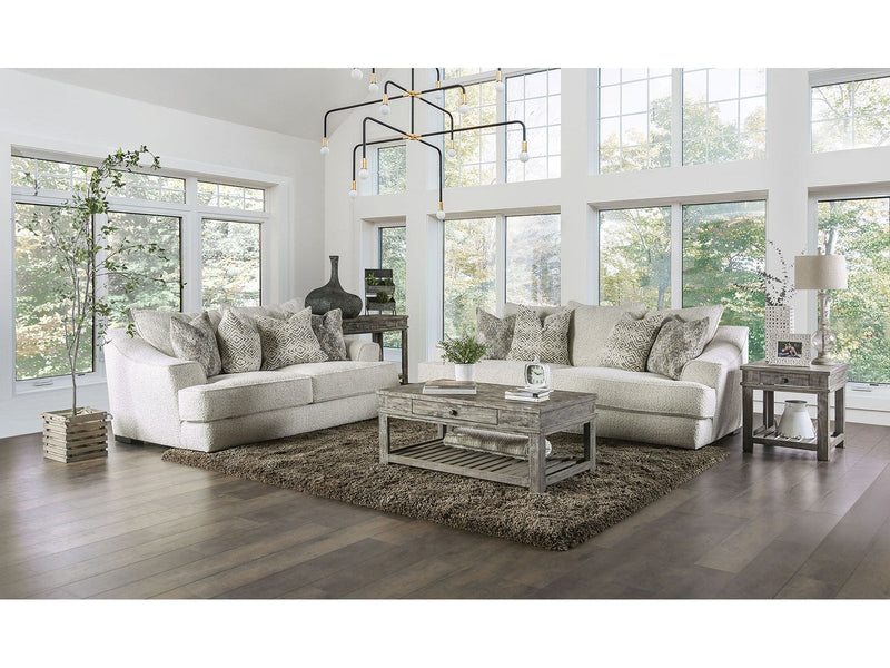Moorpark Off-White Sofa & Loveseat