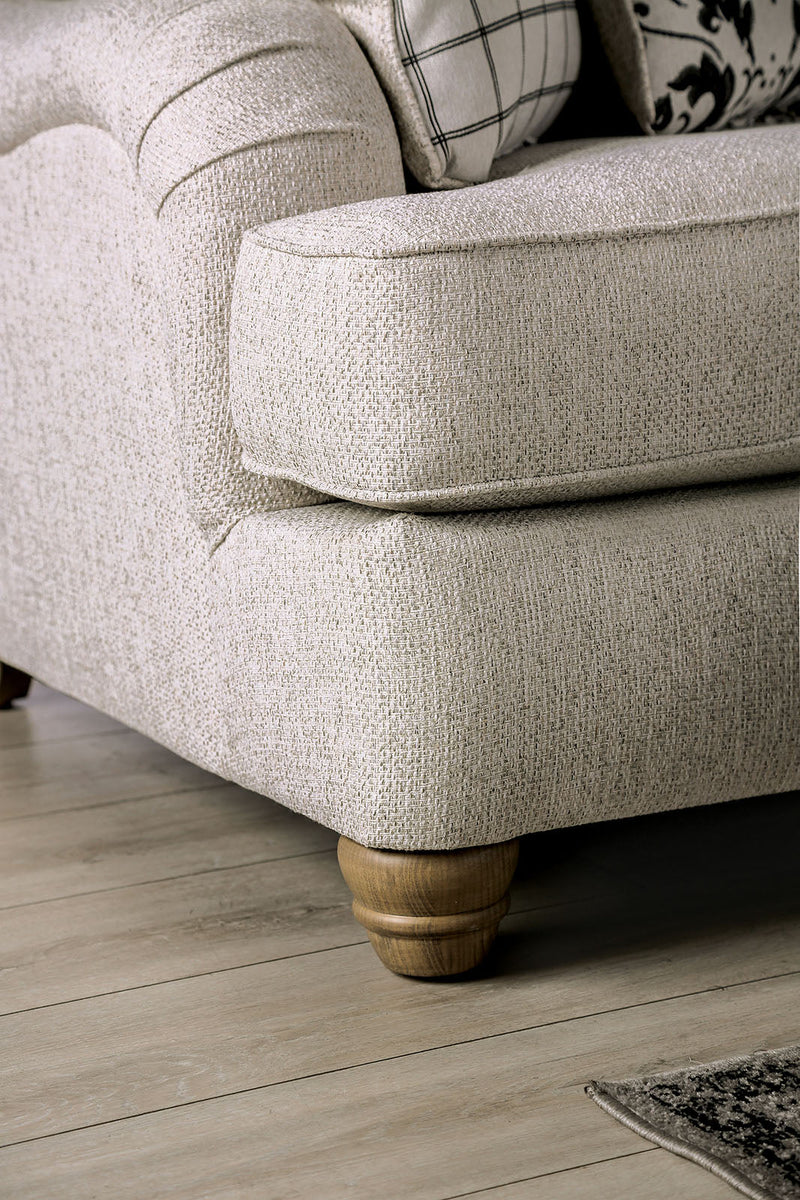 Mossley Ivory Sofa & Loveseat