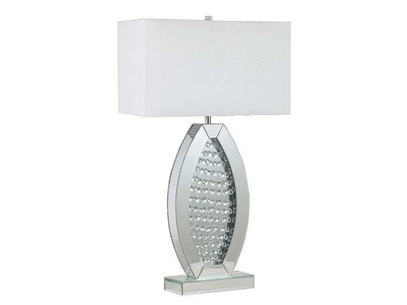 Myda Silver/White Table Lamp
