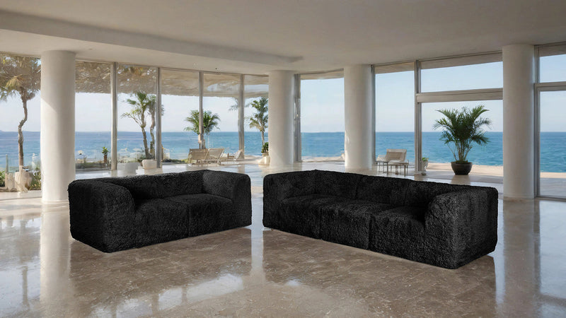 Nappi Black Loveseat
