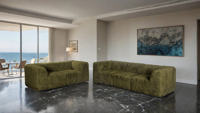Nappi Olive Green Sofa