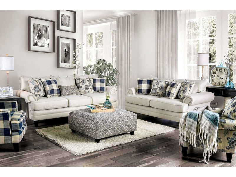 Nash Ivory Sofa & Loveseat