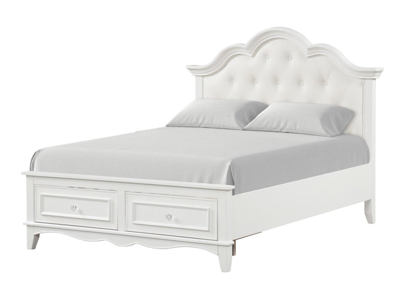Naucalpan White Full Bed