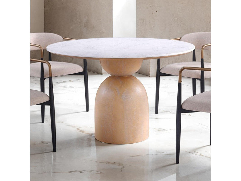 Neasden Natural/Black/White 5 Pc. Dining Table Set
