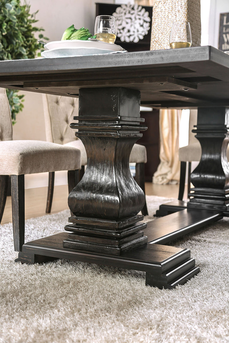 Nerissa Antique Black 7 Pc. Dining Room Set