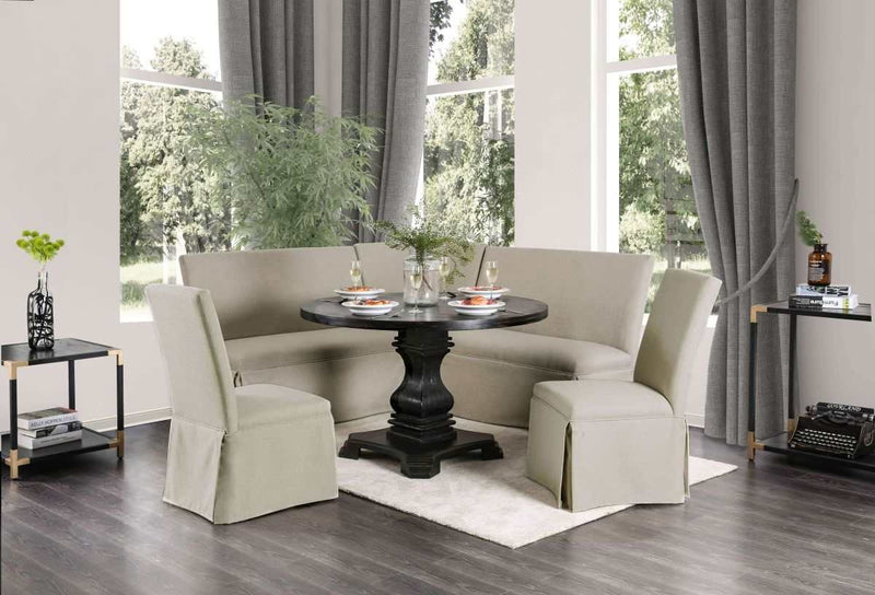 Nerissa Antique Black Dining Table