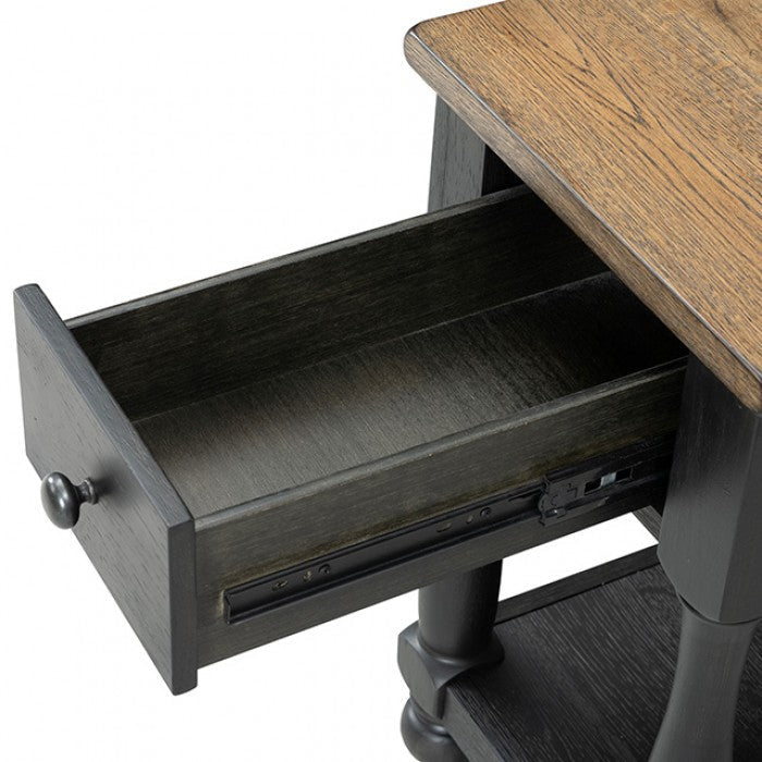 Neue Mills Weathered Black/Brown Tv Stand