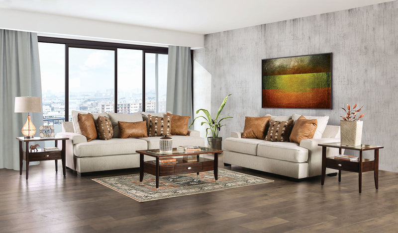 New meadows Sand/Caramel Loveseat
