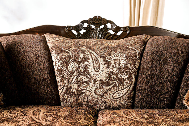Newdale Brown/Gold Sofa & Loveseat