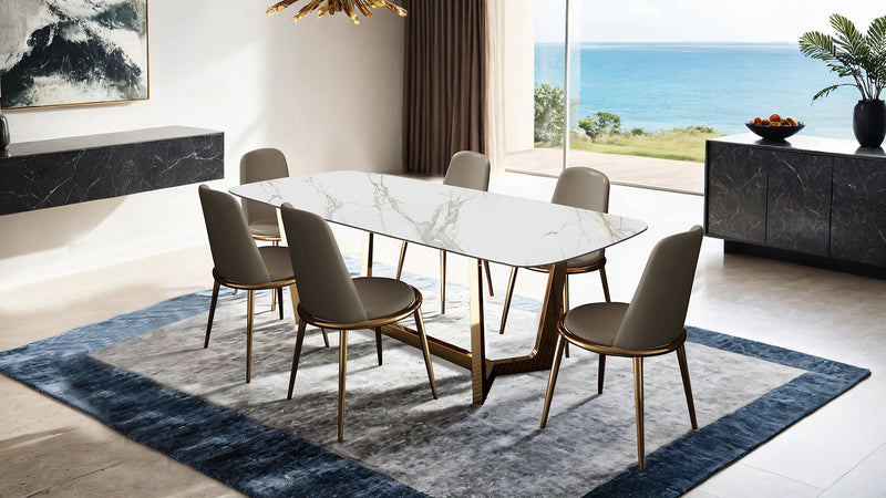 Norelli Gold/Taupe Side Chair (Set of 2)