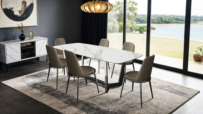Norelli Silver/Taupe Side Chair (Set of 2)