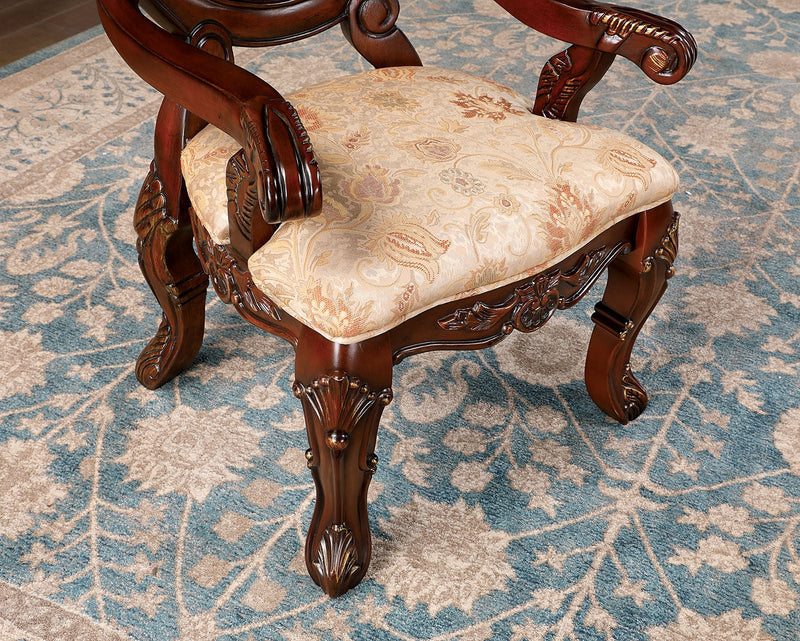 Normandy Brown Cherry/Tan 7 Pc. Dining Room Set