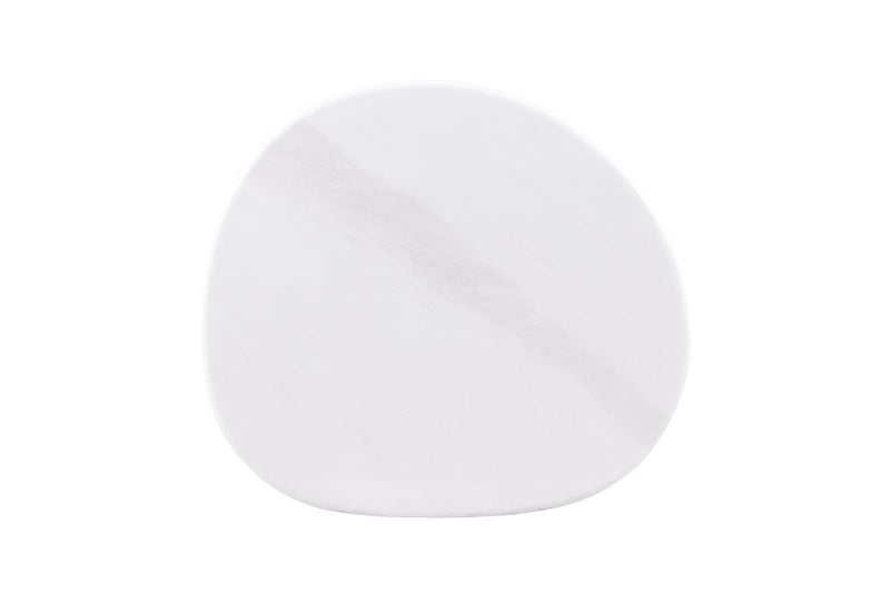 Northwich White/Matte Gold Side Table