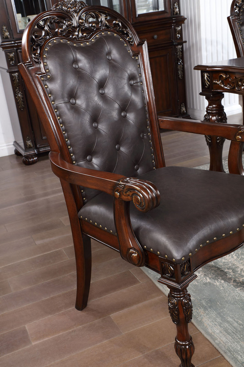 Nouvelle Brown Cherry 7 Pc. Dining Room Set