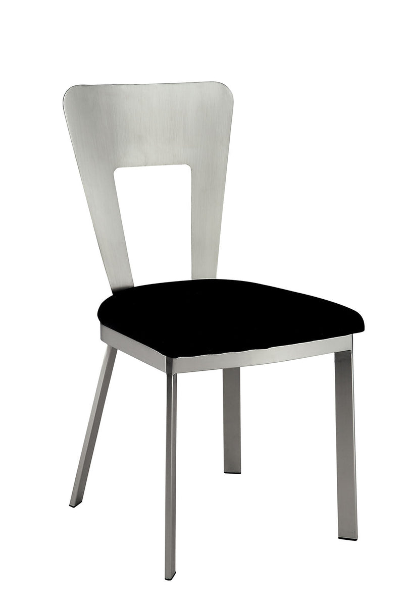 Nova Silver/Black 7 Pc. Dining Room Set
