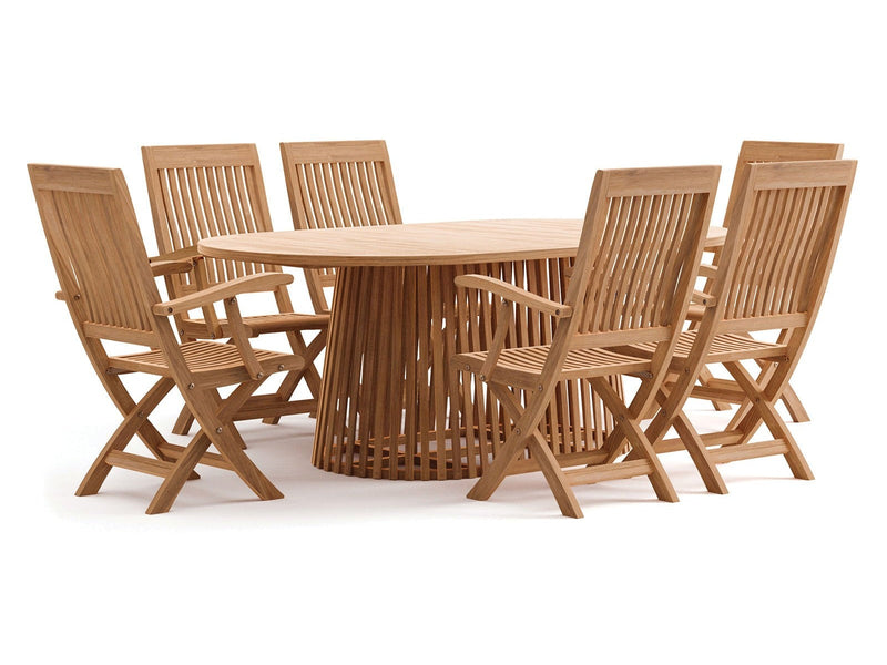 Nusa Natural 7 Piece Outdoor Dining Set