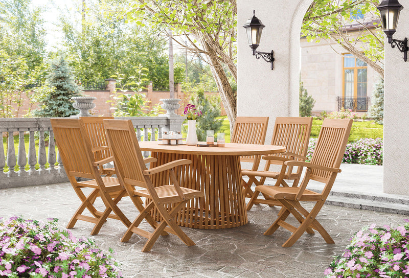Nusa Natural Folding Arm Chair