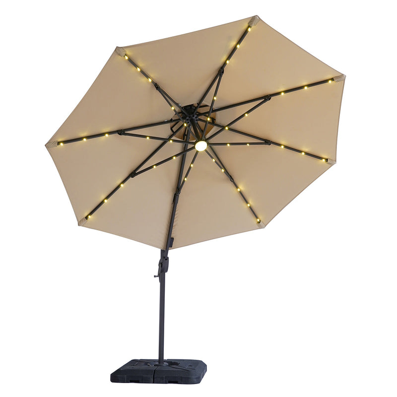 Nuti Beige Round Umbrella