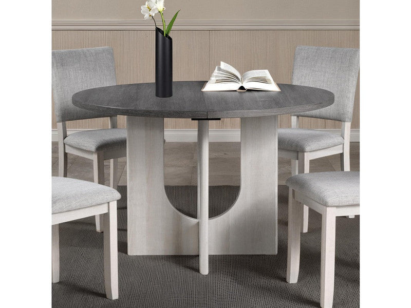 Oberto Gray Round Dining Table