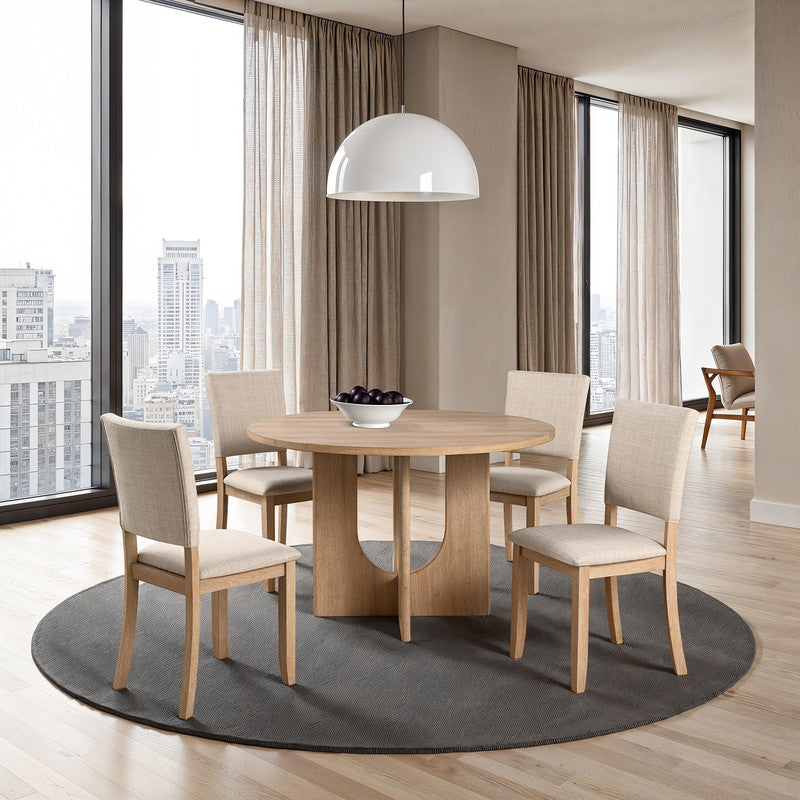 Oberto Natural Round Dining Table