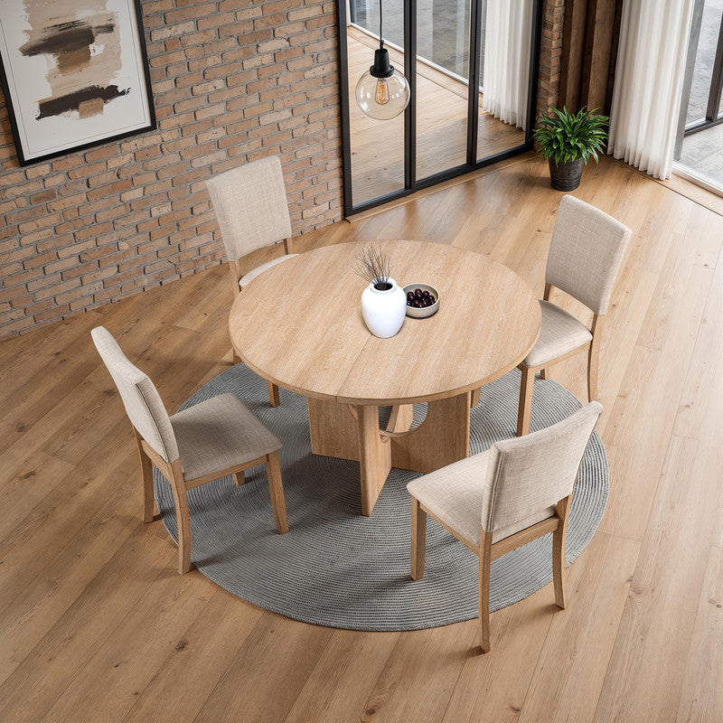 Oberto Natural Round Dining Table