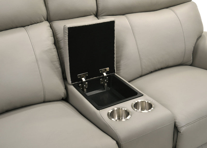 Oliverus Taupe Power Sectional