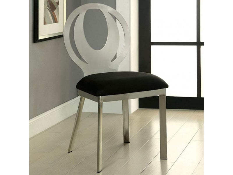 Orla Silver & Black Dining Chair (Set of 2)