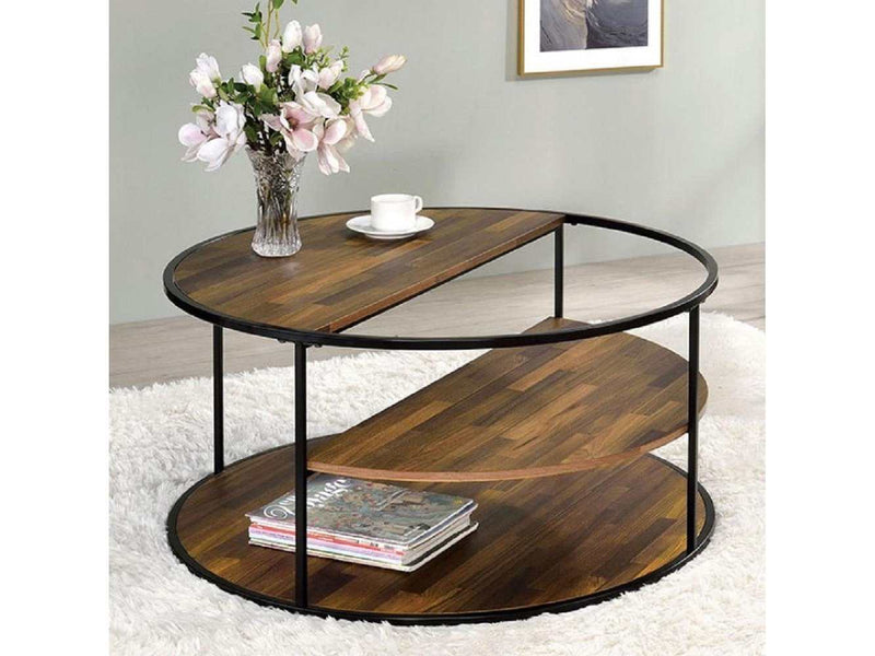 Orrin Black & Walnut Coffee Table