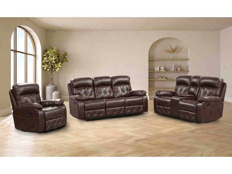Osias Brown Sofa & Loveseat  and  Chair