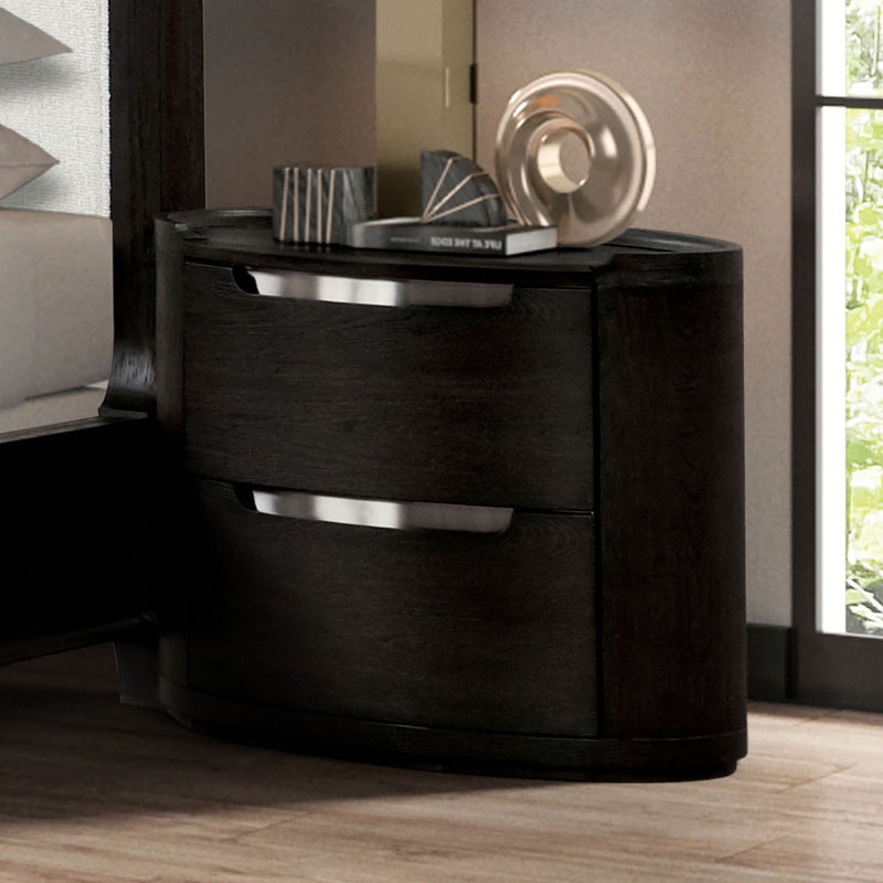 Osterley Black Queen 5 Piece Bedroom Set w/Chest