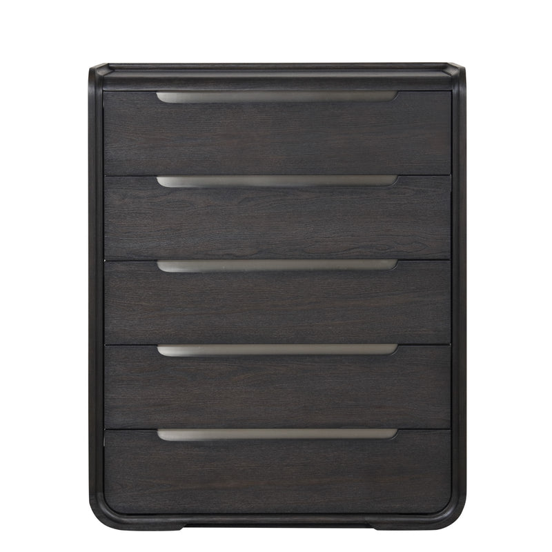 Osterley Black Queen 5 Piece Bedroom Set w/Chest