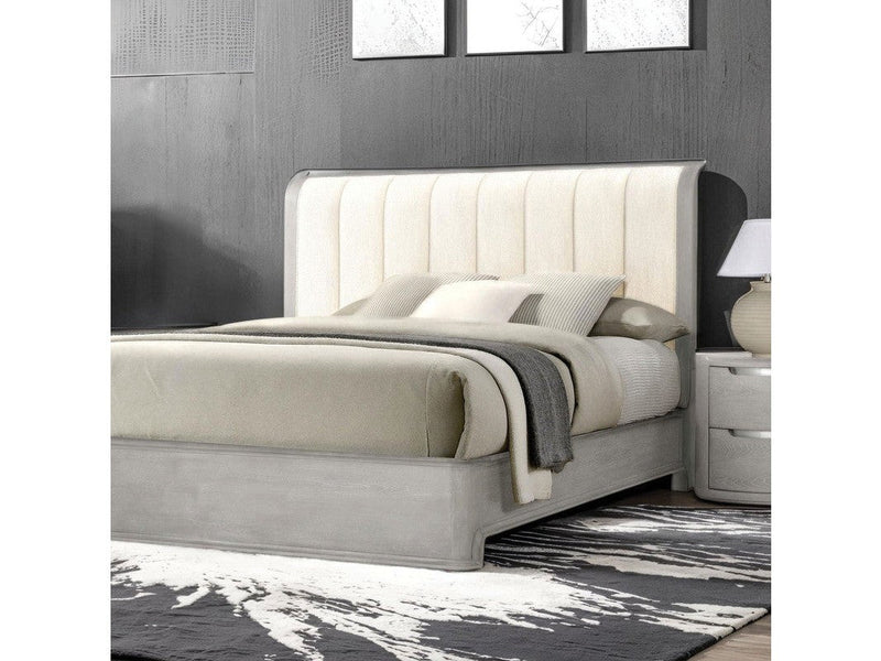 Osterley Light Gray 5 Pc. Queen Bedroom Set w/ 2NS
