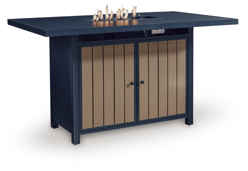 Mabry Shores RECT Bar Table w/Fire Pit