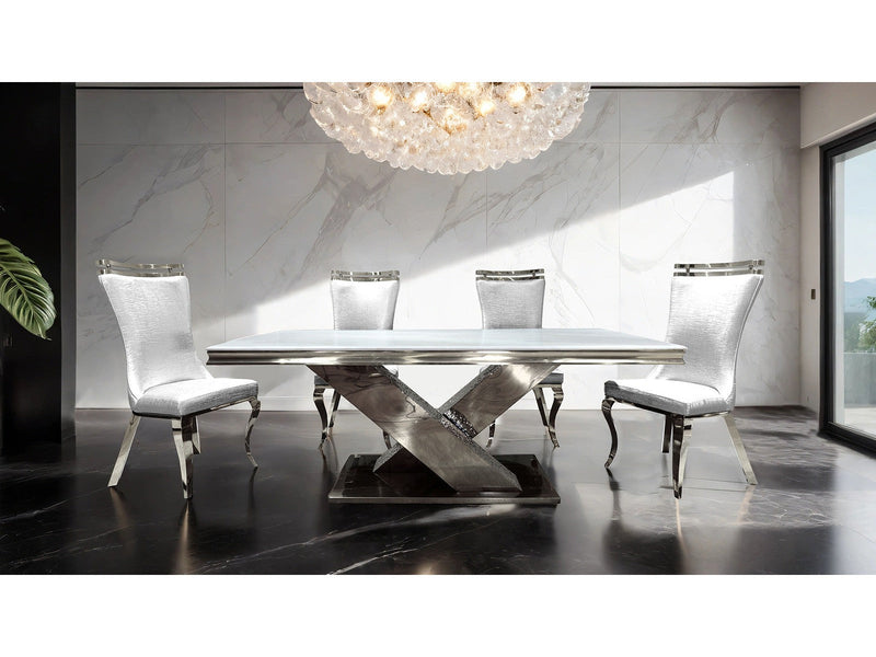 Palazzo Chrome 7 Piece Dining Set