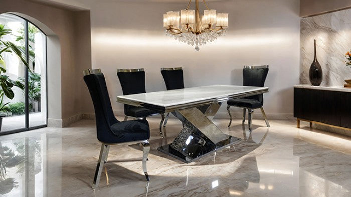 Palazzo Chrome Dining Table