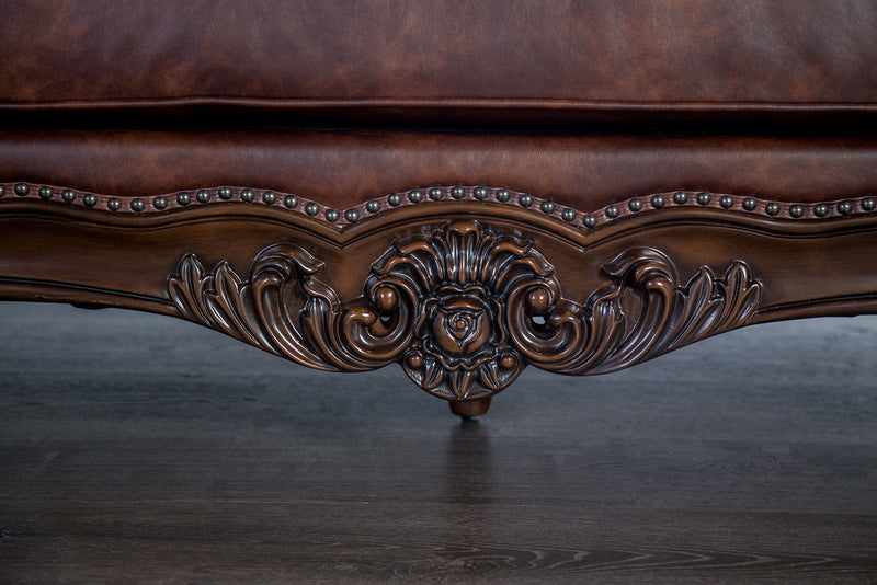 Palencia Dark Cherry/Brown Leatherette Chair