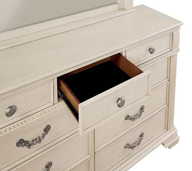 Pamphilos Antique White California King Bed