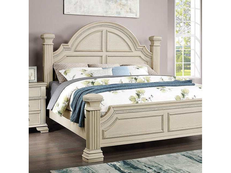 Pamphilos Antique White Eastern King Bed