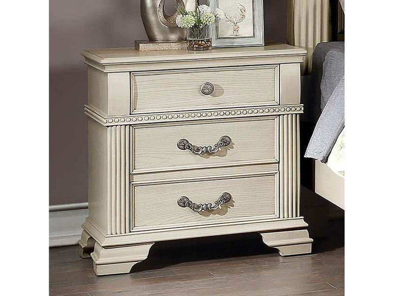 Pamphilos Antique White Nightstand