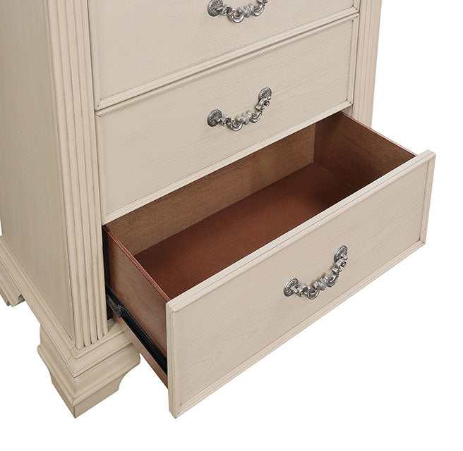 Pamphilos Antique White Queen Bed