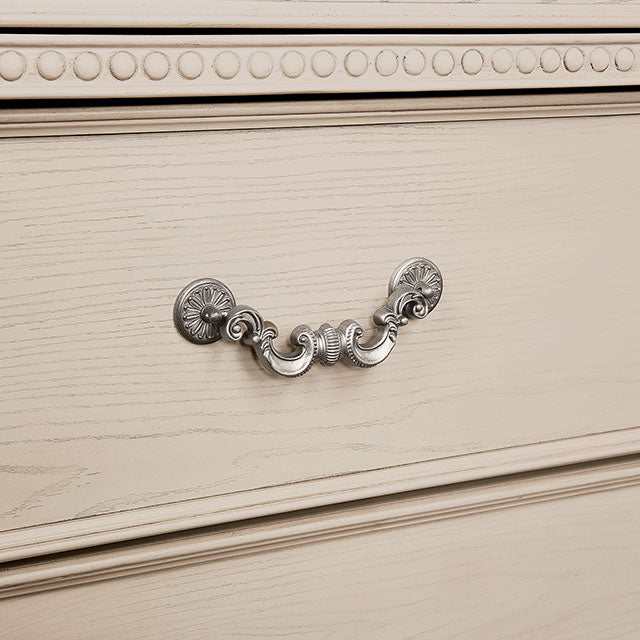 Pamphilos Antique White Queen Bed