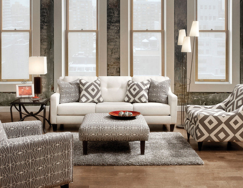 Parker Gray/Pattern Crystal Pattern Chair