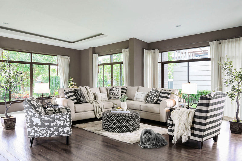 Patricia Black/Pattern Ottoman