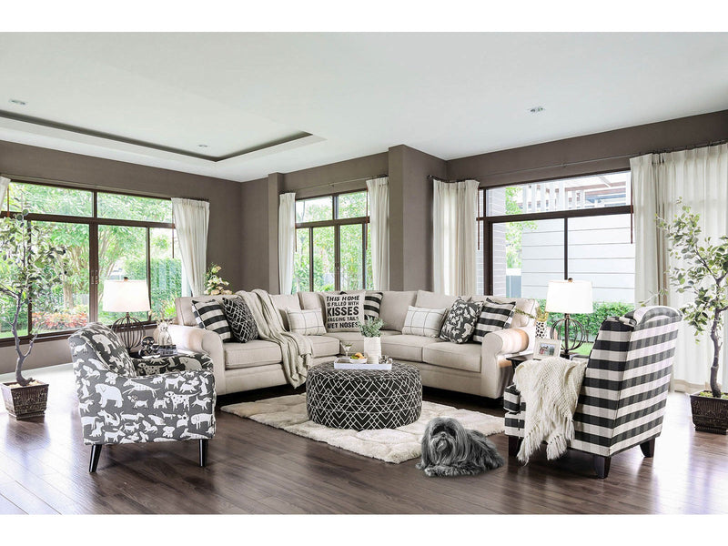 Patricia Ivory Sectional