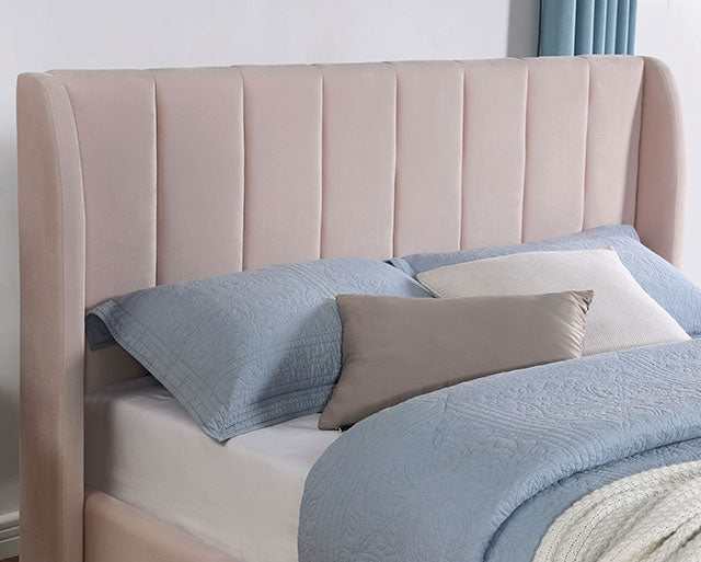 Pearl Light Pink Full Bed