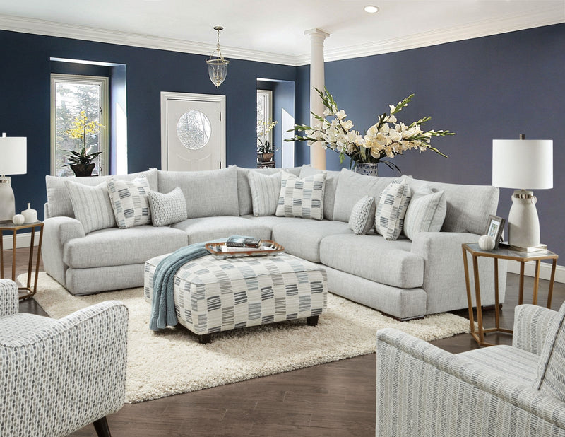 Pelham Stripe Multi Ottoman