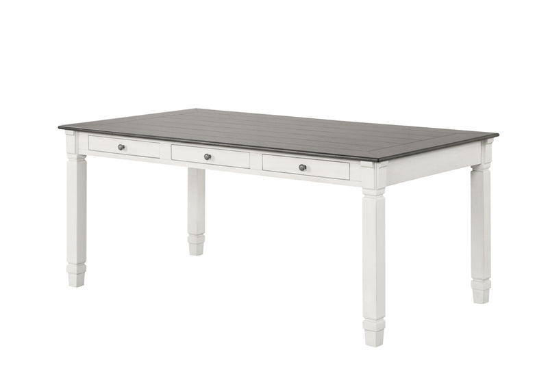 Pendola Rustic White Dining Table