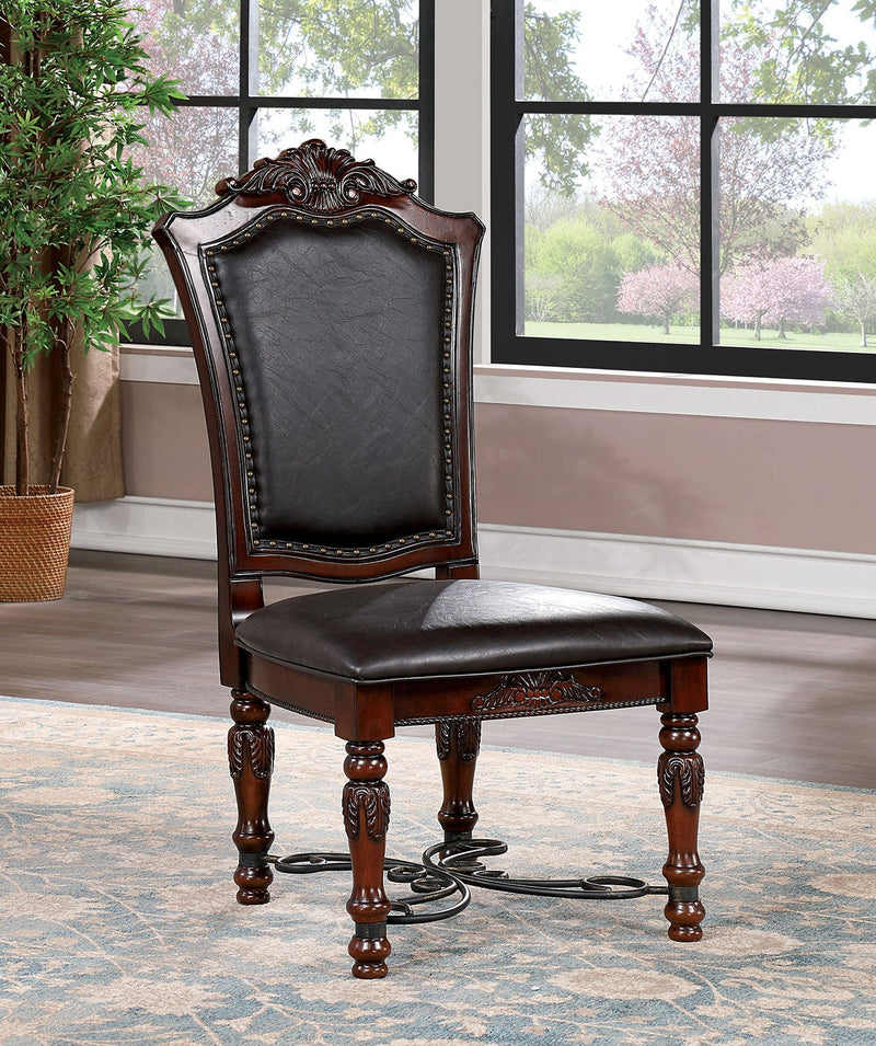 Picardy Brown Cherry/Black 7 Pc. Dining Room Set