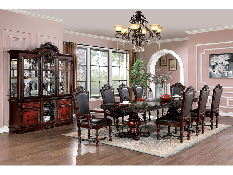 Picardy Brown Cherry/Black 7 Pc. Dining Room Set
